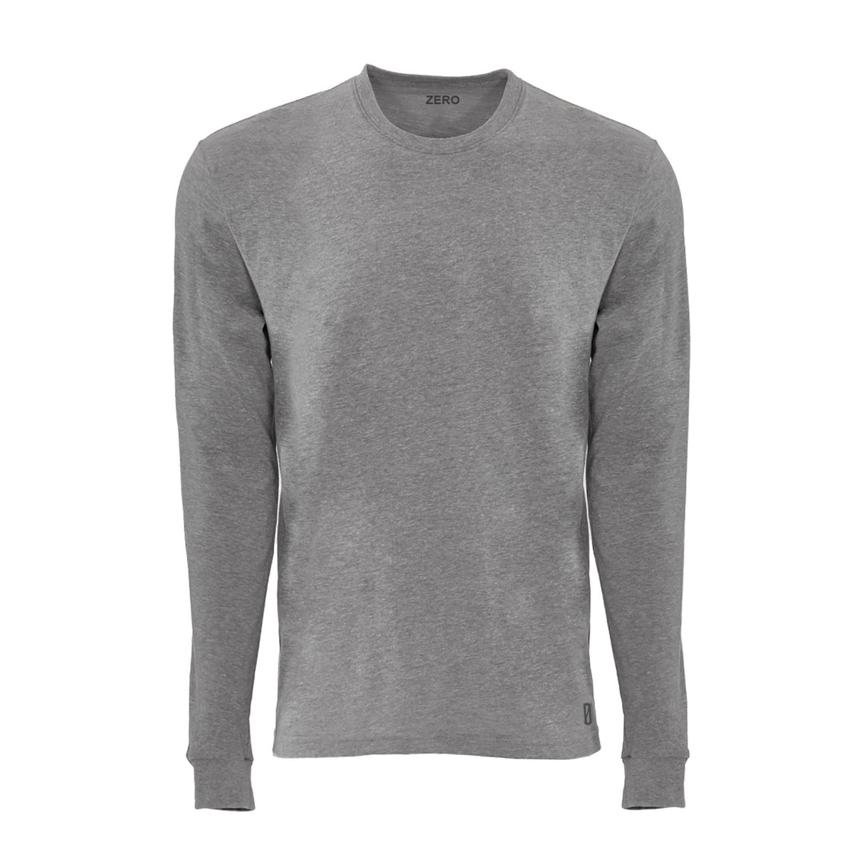 The Basic Long Sleeve, Dark Heather – Zero Tees